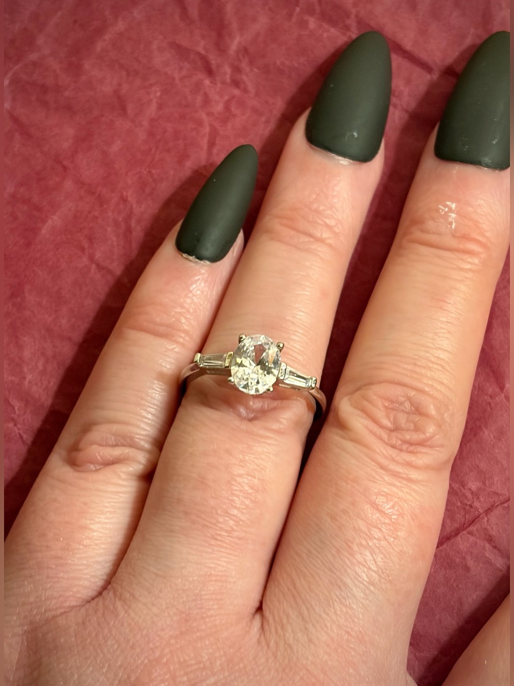 Charmed Aroma-Sterling Silver 925 Ring W/AAA Cubic Zirconia-NWOT-Size 7.75